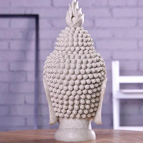 Tête de Bouddha en Pierre — Collection Signature