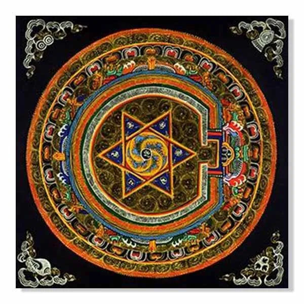 Thangka Peinture: Mantra et Compassion