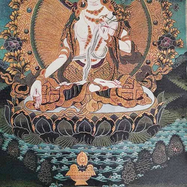 Thangka Tara Blanche – Divinité Sacrée