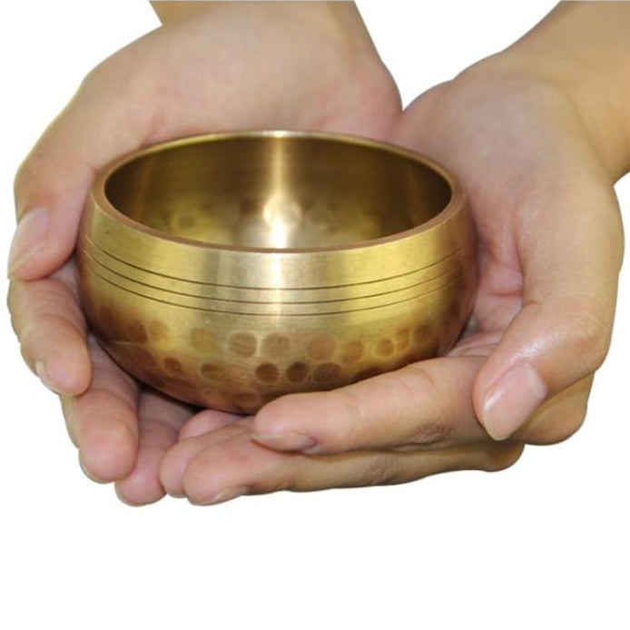 Bol Chantant Tibétain en Or – Méditation Premium