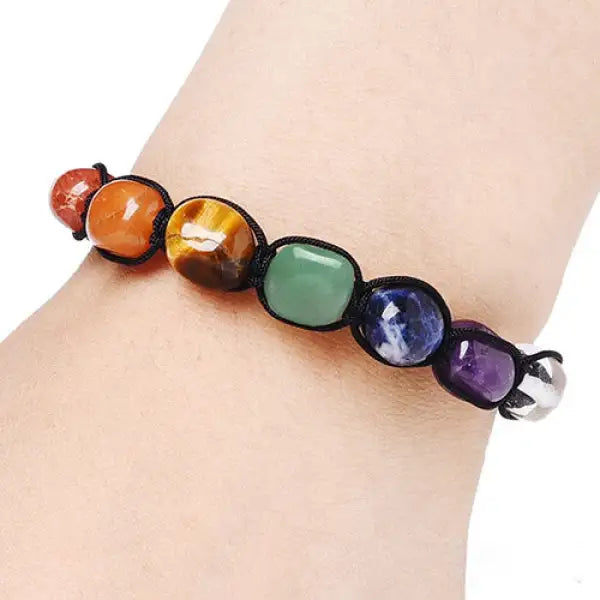 Bracelet Bouddhiste – 7 Perles Naturelles Premium