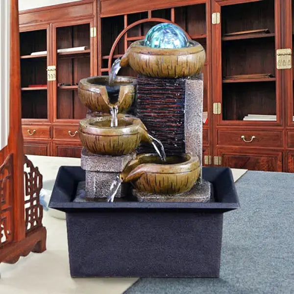 Fontaine Bouddha Zen — Cascade d'Eau Relaxante