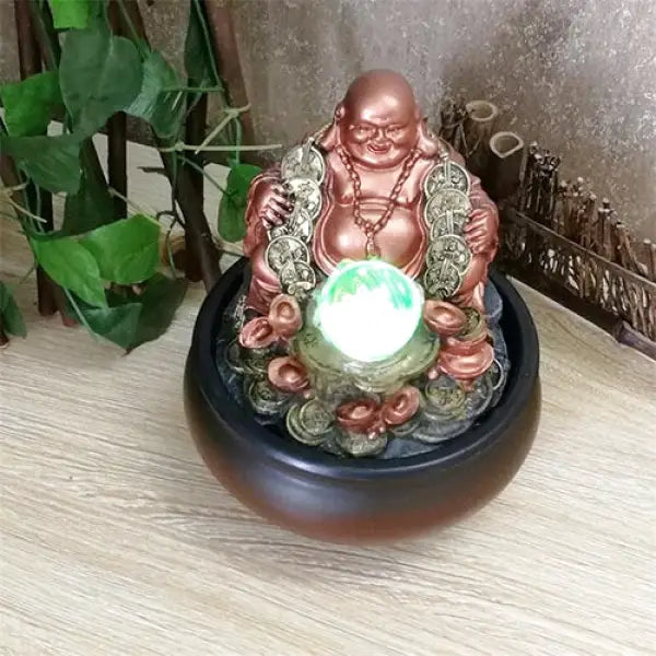 Fontaine Bouddha et sa Boule LED