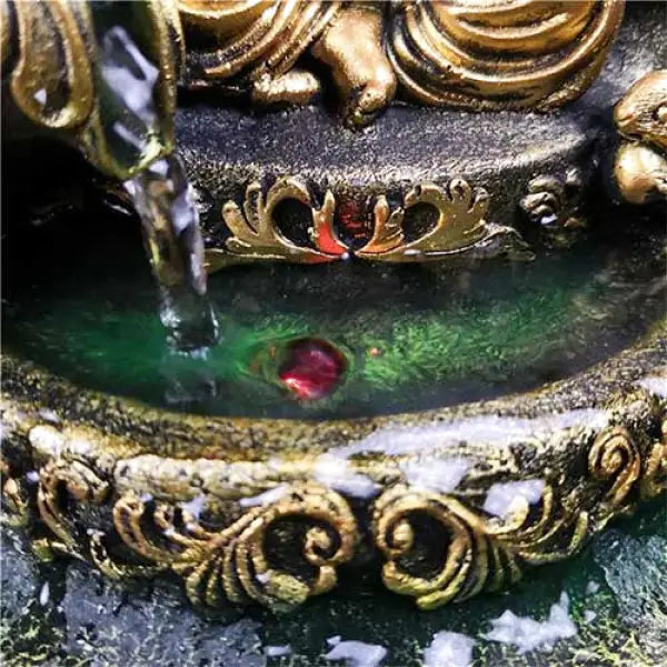 Fontaine Bouddha d’Intérieur avec Divinité Ganesh – Édition Signature