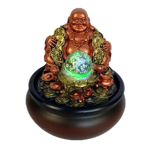 Fontaine Bouddha et sa Boule LED