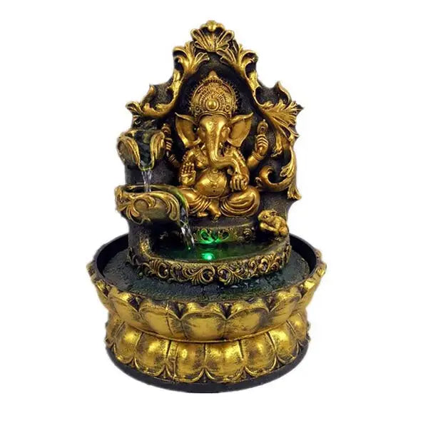 Fontaine Bouddha d’Intérieur avec Divinité Ganesh – Édition Signature