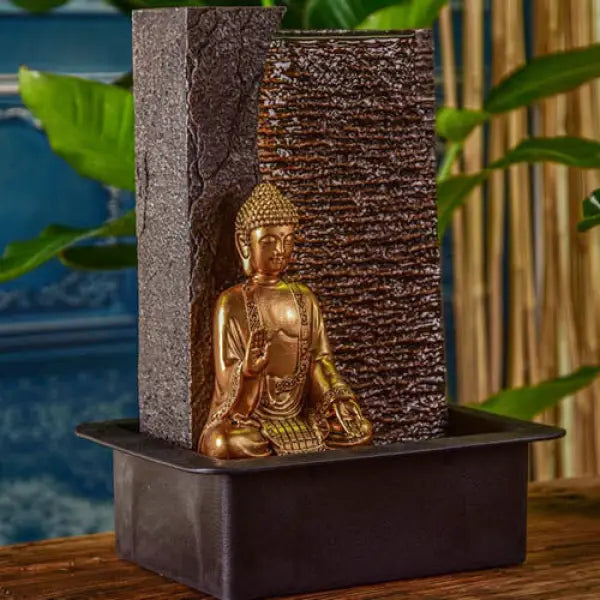 Jati Fontaine Bouddha — Déco et Divinité