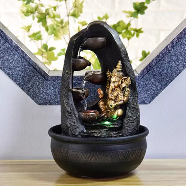 Fontaine Bouddha & Divinité Mystic Ganesh