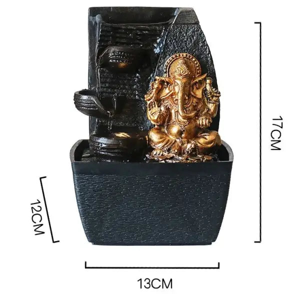 Fontaine Bouddha et Ganesh — Signature Divine