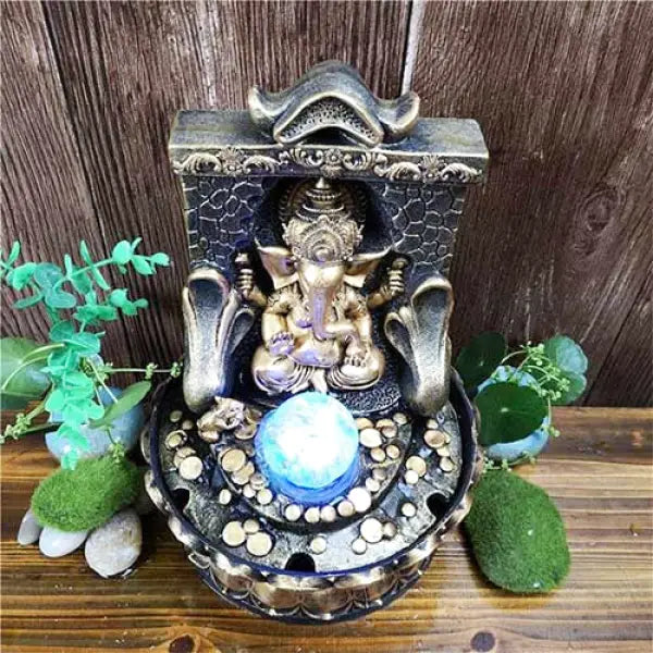 Fontaine Bouddha et Ganesh - Édition Premium