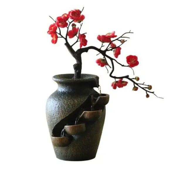 Fontaine Bouddha et Fleur Japonaise d'Intérieur — Édition Premium