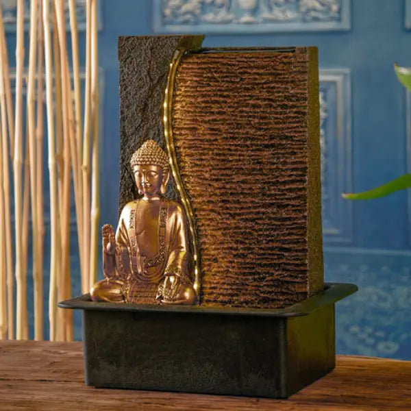 Jati Fontaine Bouddha — Déco et Divinité