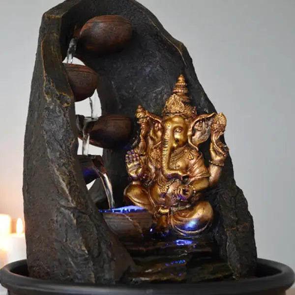 Fontaine Bouddha & Divinité Mystic Ganesh