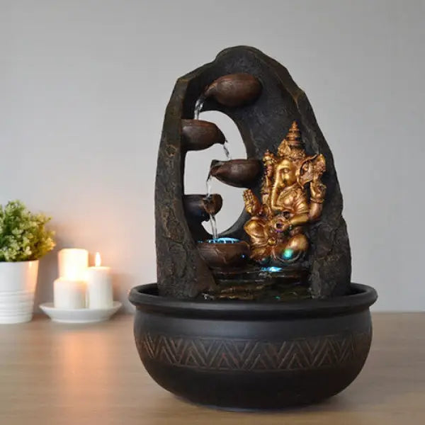 Fontaine Bouddha & Divinité Mystic Ganesh