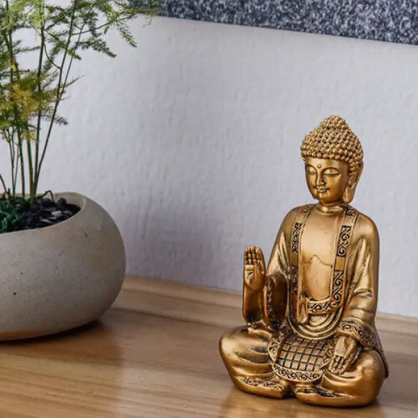 Statue Bouddha Dorée — Édition Prestige
