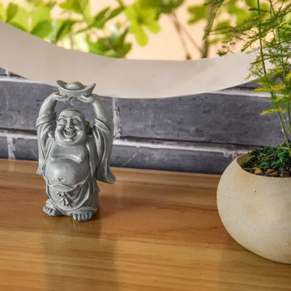 Statue Bouddha avec Divinité — Édition Prestige Gros Ventre