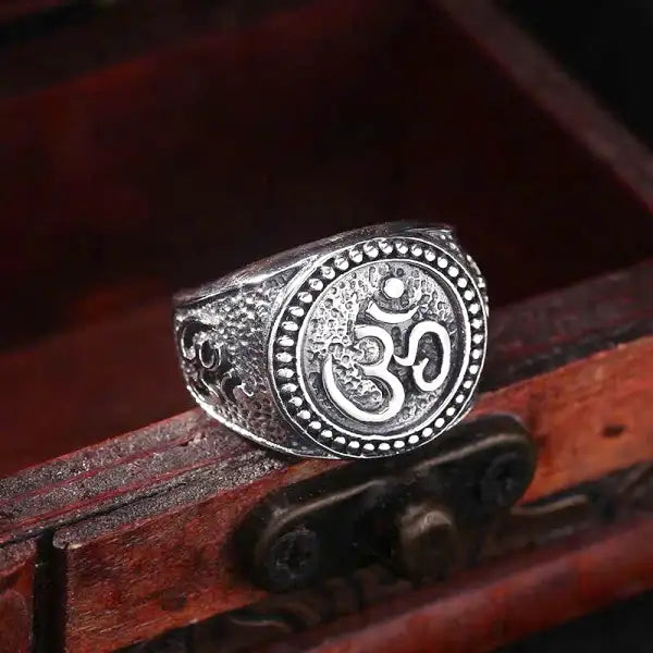 Bague Bouddha en Argent – Puissant Symbole AUM