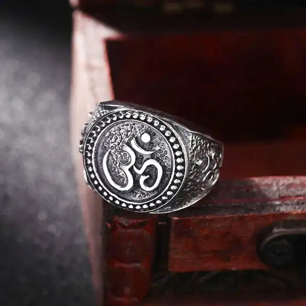 Bague Bouddha en Argent – Puissant Symbole AUM
